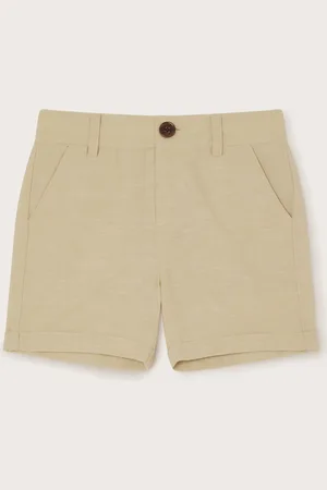 Monsoon Boys Smart Chino Cotton/Linen Mix Shorts