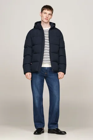 Tommy Hilfiger Mens Down Hooded Puffer Jacket