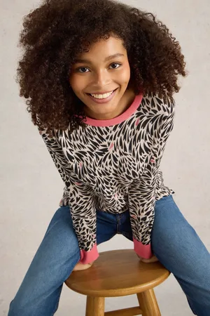 White Stuff Womens City Leo Heart Jumper