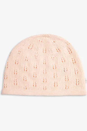 The Little Tailor Girls Baby Cotton Pointelle Knitted Hat