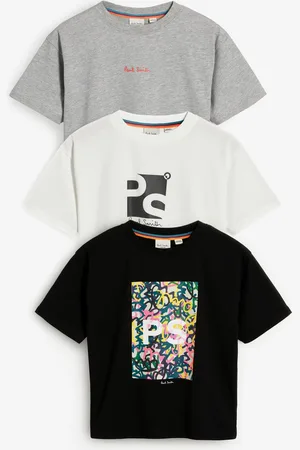 Paul Smith Boys Boys Signature 100% Cotton T-Shirts 3 Pack