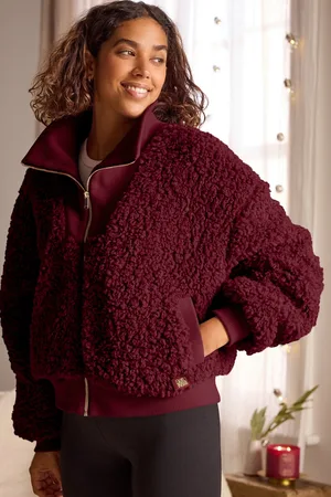 Bath & Body Works Womens Berry Borg Zip Up Jacket