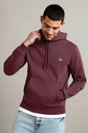 Lacoste Mens Logo Cotton Hoodie
