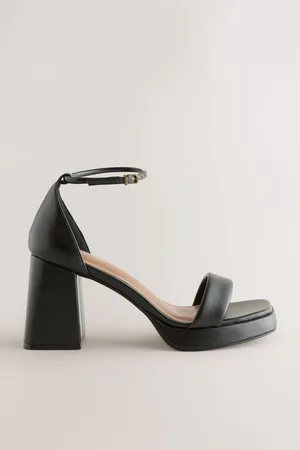 Next Black Forever Comfort Square Toe Platform Flare Heels AU 6 (EU 37)