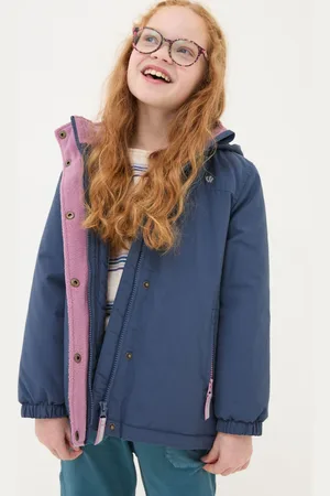 Fat Face Girls FatFace Leah Navy Jacket