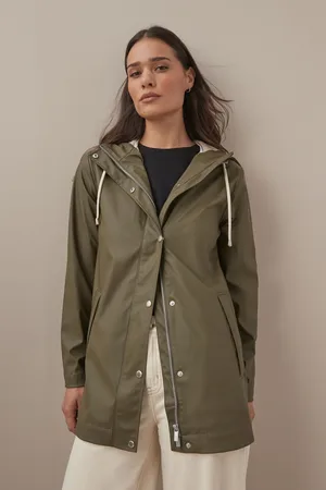 Ilse Jacobsen Womens Straight Fit Lightweight Waterproof Rain Jacket