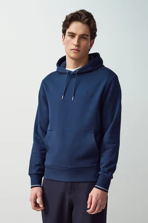 Fred Perry Tipped Overhead Hoodie L