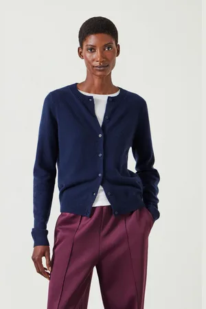 Hush Puppies Womens Slim Daphne Cashmere Button Through Cardigan