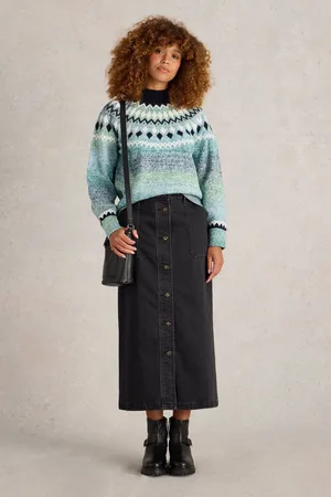White Stuff Womens Sasha Fairisle Pattern Jumper