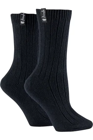 Pringle Womens Classic Rib Recycled Wool Boot Socks 2 pack