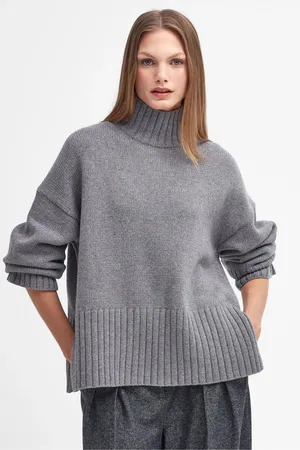 Barbour Womens Serena Knitted 100% Cotton Wool Mix Jumper