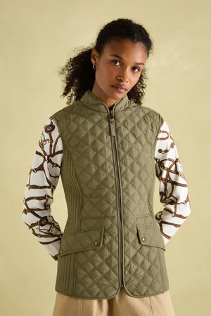 Joules Womens Minx Showerproof Diamond Quilted Gilet