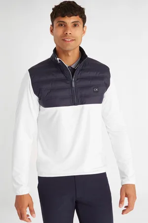Calvin Klein Mens Rangewood Quarter Zip Hybrid Base Layer