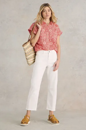 White Stuff Womens Blake Straight Crop Jeans