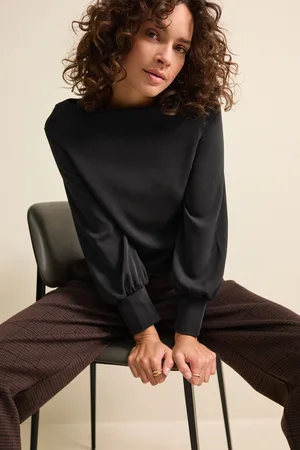 Next Womens Long Sleeve Gathered Sides Blouse