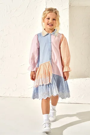 Angel & Rocket Girls 100% Cotton Frankie Stripe Shirt Dress