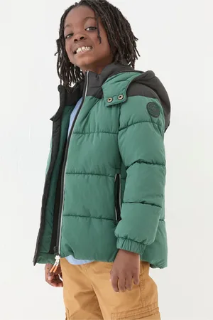 Fat Face Boys FatFace Milo Hooded Padded Jacket