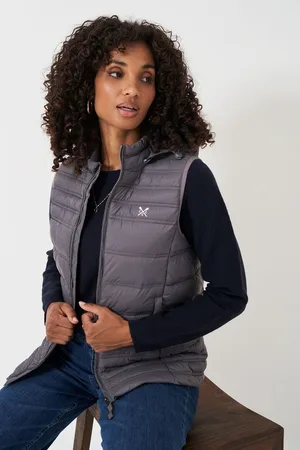 Crew Clothing Company Womens Crew Clothing Lightweight Hooded Gilet