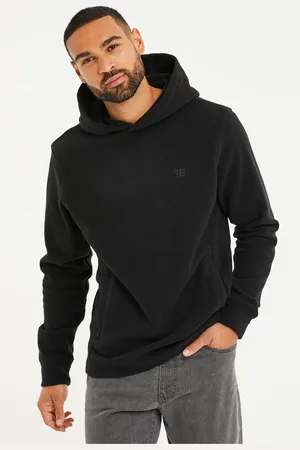 Threadbare Black Microfleece Overhead Hoodie S