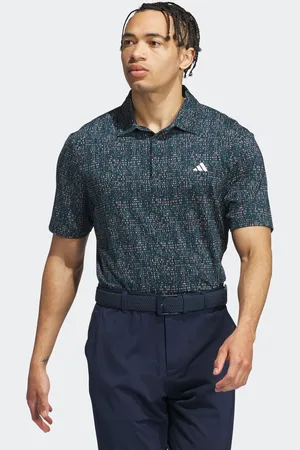 adidas Mens Ultimate365 Power Grid Print Polo Shirt