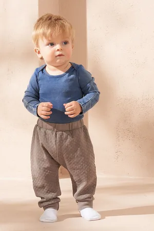 Angel & Rocket Boys Archie Washed Bodysuit And Textured Joggers Set