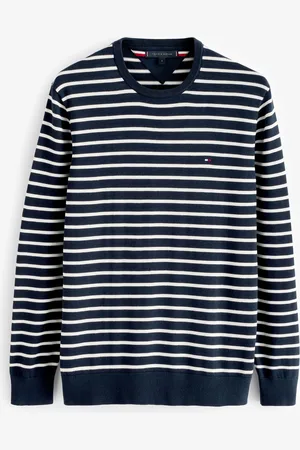 Tommy Hilfiger Mens Essential 100% Cotton Crew Neck Sweater