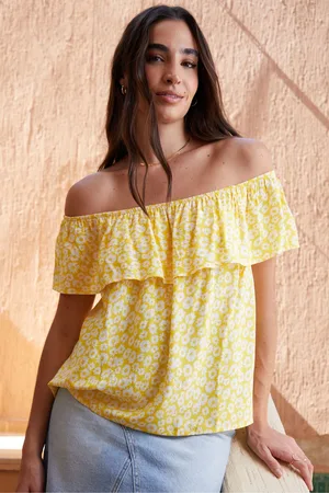 Threadbare Womens Off The Shoulder Bardot Top