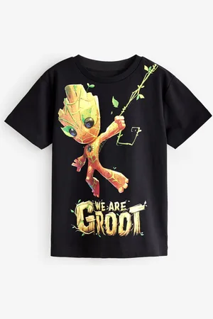 Marvel Boys 100% Cotton Licensed Guardians of the Galaxy Groot T-Shirt (3-16yrs)