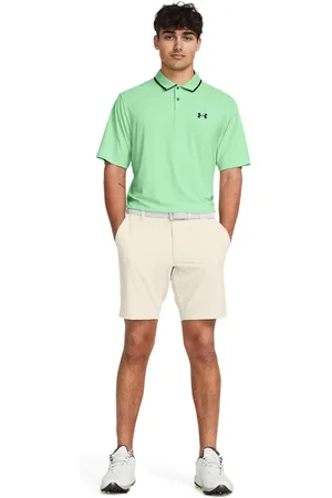 Under Armour Mens Cream Golf Drive Taper Shorts