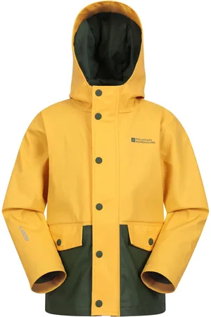Mountain Warehouse Girls Kids Drizzle Waterproof PU Jacket