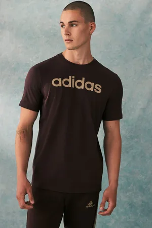 adidas Mens 100% Cotton Essentials Single Jersey Linear Embroidered Logo T-Shirt