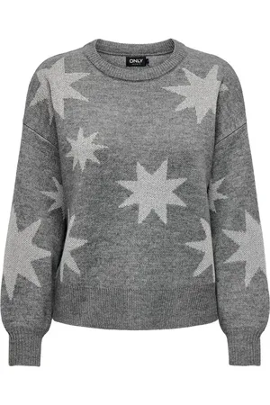 ONLY Womens Glitter Star Knitted Jumper