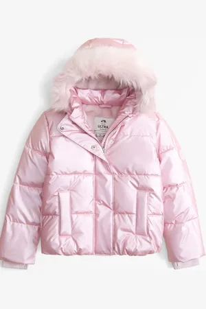 Abercrombie & Fitch Girls Metallic Puffer Jacket