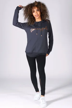 Pineapple Womens Dark Womens Longline Hoodie