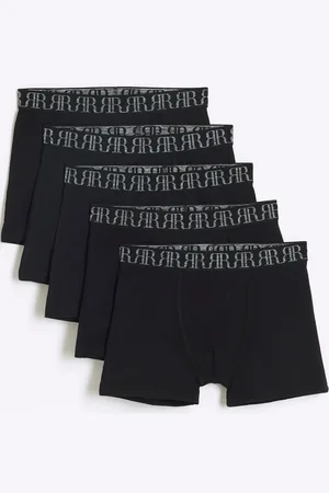 River Island Boys Boys Marl 100% Cotton Boxers 5 Pack