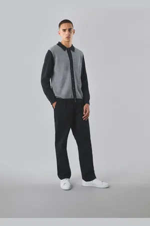 Pretty Green Roxy Knitted Contrast Shirt L