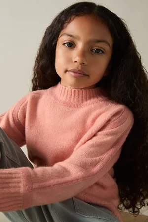 Reiss Girls Geo 9-13 yrs Wool-Blend Contrast Jumper