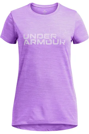 Under Armour Girls Tech Twist Wordmark Logo T-Shirt