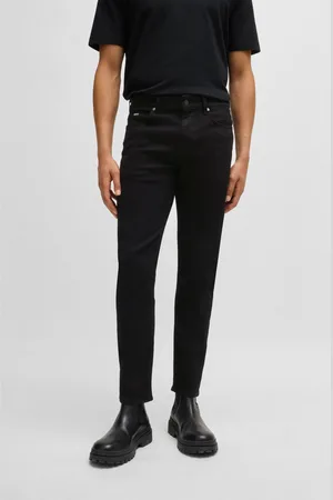 HUGO BOSS Mens Slim-Fit Italian Denim Jeans