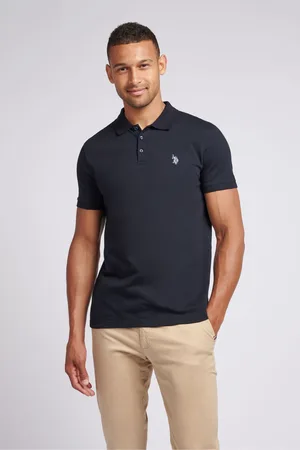 U.S. Polo Assn. U. S. Polo Assn. Mens Double Horsemen 100% Cotton Jersey Polo Shirt M