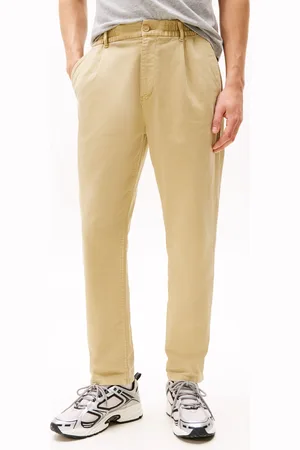 Tommy Hilfiger Cream Isaac Stretch Casual Trousers L