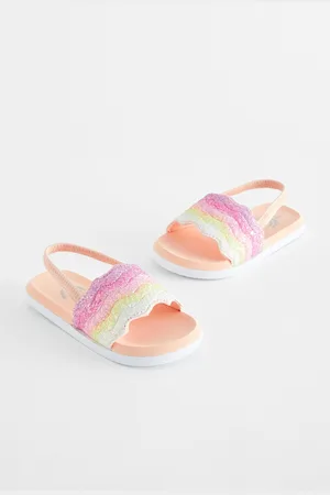 Next Girls Multi Glitter Rainbow Sliders