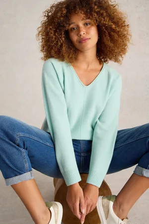 White Stuff Womens Verity V-Neck Cashmere Jumper