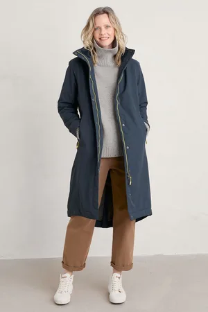 Seasalt Cornwall Womens Squid Ink Janelle Raincoat