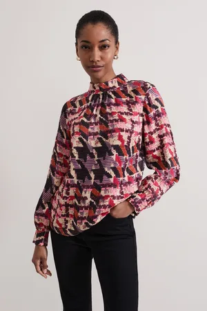 Phase Eight Womens Lyla Satin Printed Blouse