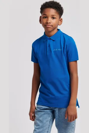 Jack Wills Boys Boys Edge Ribbing 100% Cotton Polo Shirt