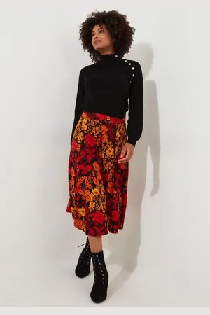 Joe Browns Womens Autumnal Floral Midi Skirt