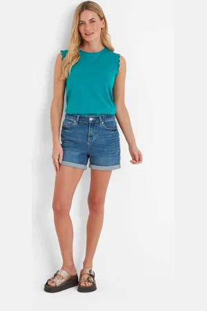 Tog 24 Blue Womens Katie 100% Cotton Vest AU 16