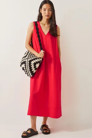Monsoon Britt Sleeveless A-Line Midi Dress M