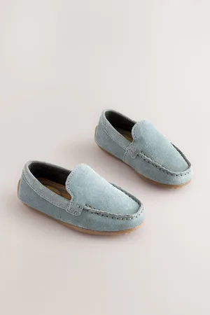 Next Standard Fit (F) Suede Slip-Ons Loafers Shoes AU 5 (EU 21.5)